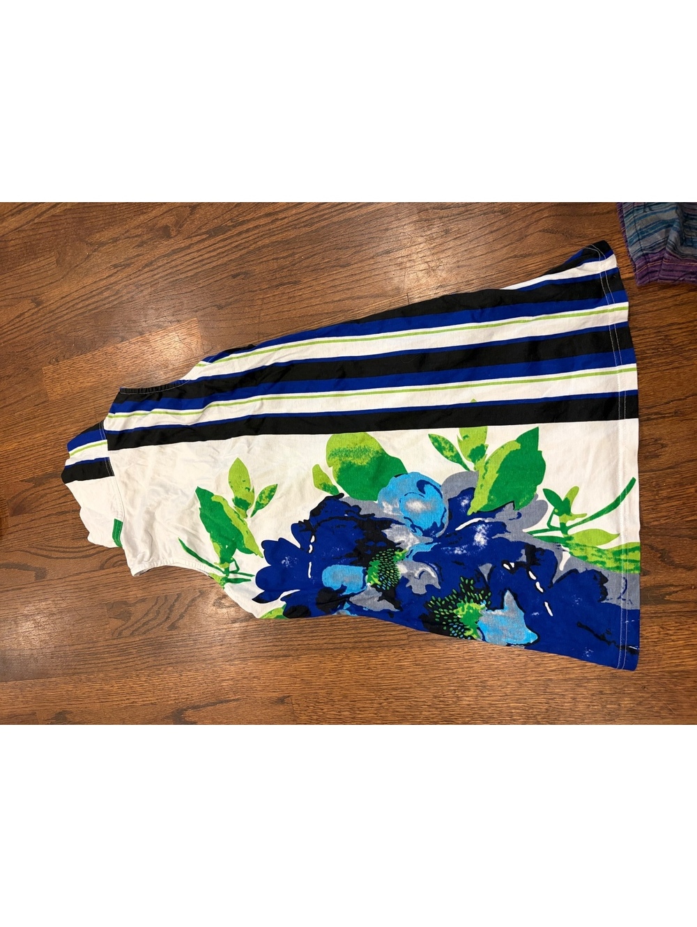 Parsley and Sage Women's Floral and Striped Dress Size S